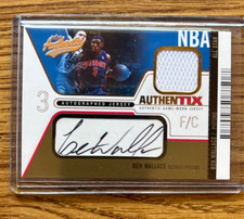 2003-04 Fleer Authentix  #45/50 Ben Wallace Autographed Jersey Card #AJA-BW