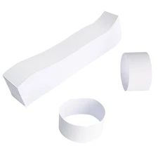 Blank Money Bands - Self-Sealing Currency Straps for Bill Wrappers (300 PCS)