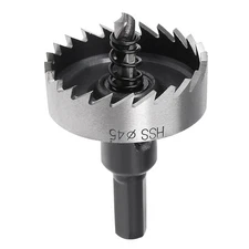 45mm HSS Drill Bit Hole Saw Cutter Tool for Metal Alloy Wood
