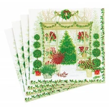 NEW Caspari Winter Conservatory Paper Luncheon Napkins 20Pce
