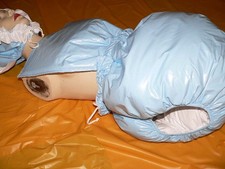 PVC diaper pants with bib + straps/PVC diaper pants with
