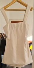 Prettylittlething Cream Dress Size 10