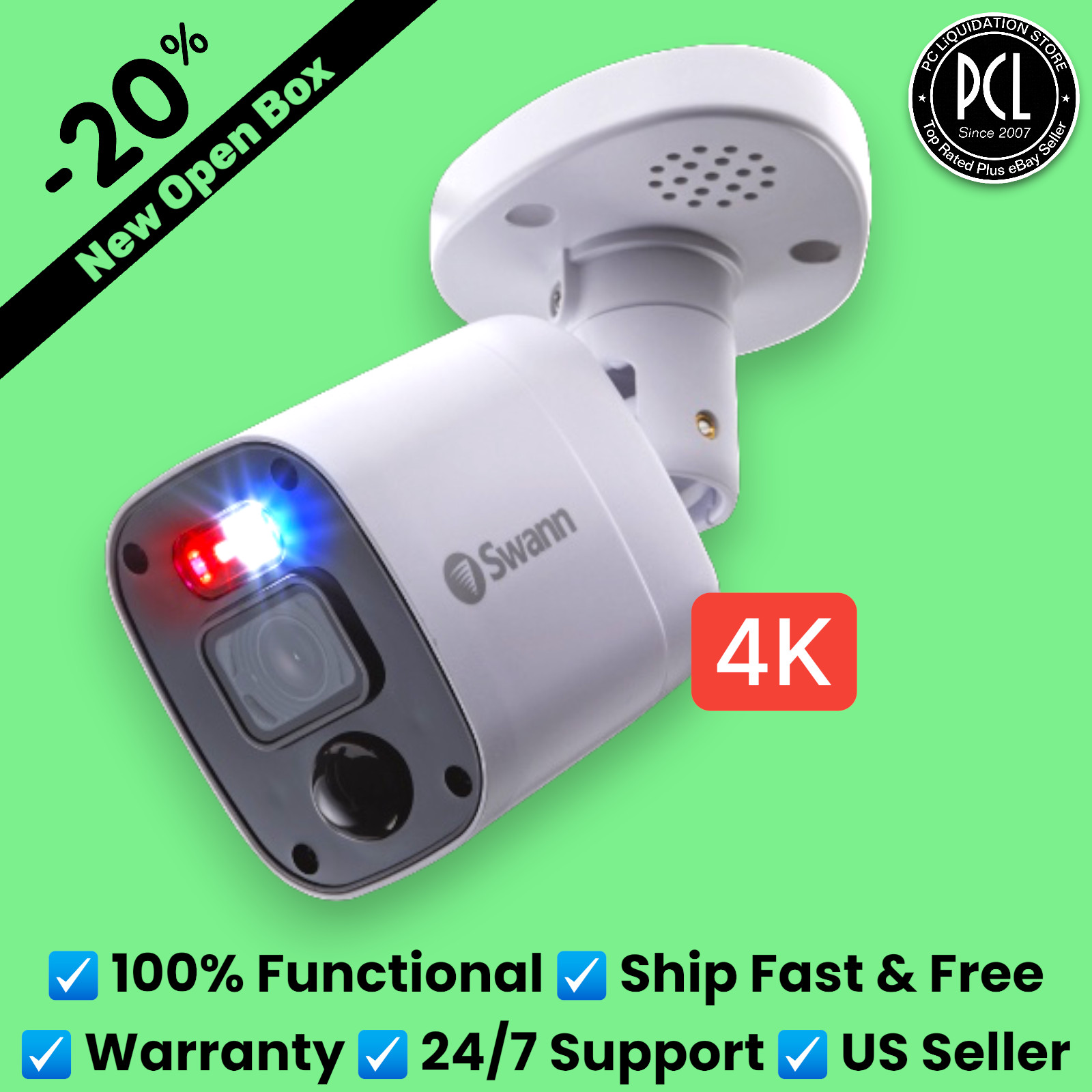 ✅ New: Swann Enforcer PRO-4KRQ 4K Ultra HD Indoor/Outdoor Security Camera IP66 ✅