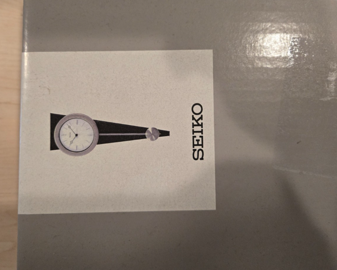 BRAND Seiko Silver Tone Pendulum Wall Clock White Watch QXC111SLH