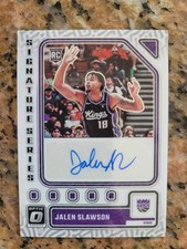 2023-24 Panini Donruss Optic Jalen Slawson Signature Series Rookie Auto #SS-SLW