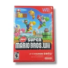 Nintendo New Super Mario Bros. Wii Platformer Game 2009 Complete with Manual