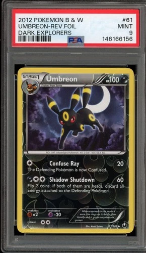 Pokemon Umbreon Dark Explorers Reverse Holo #61 PSA 9 Mint