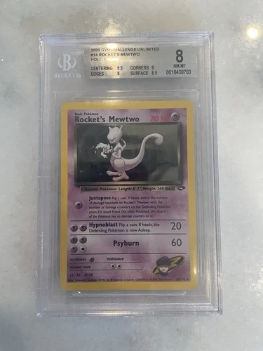 Pokémon TCG Rockets Mewtwo Gym Challenge Holo Card 14/132