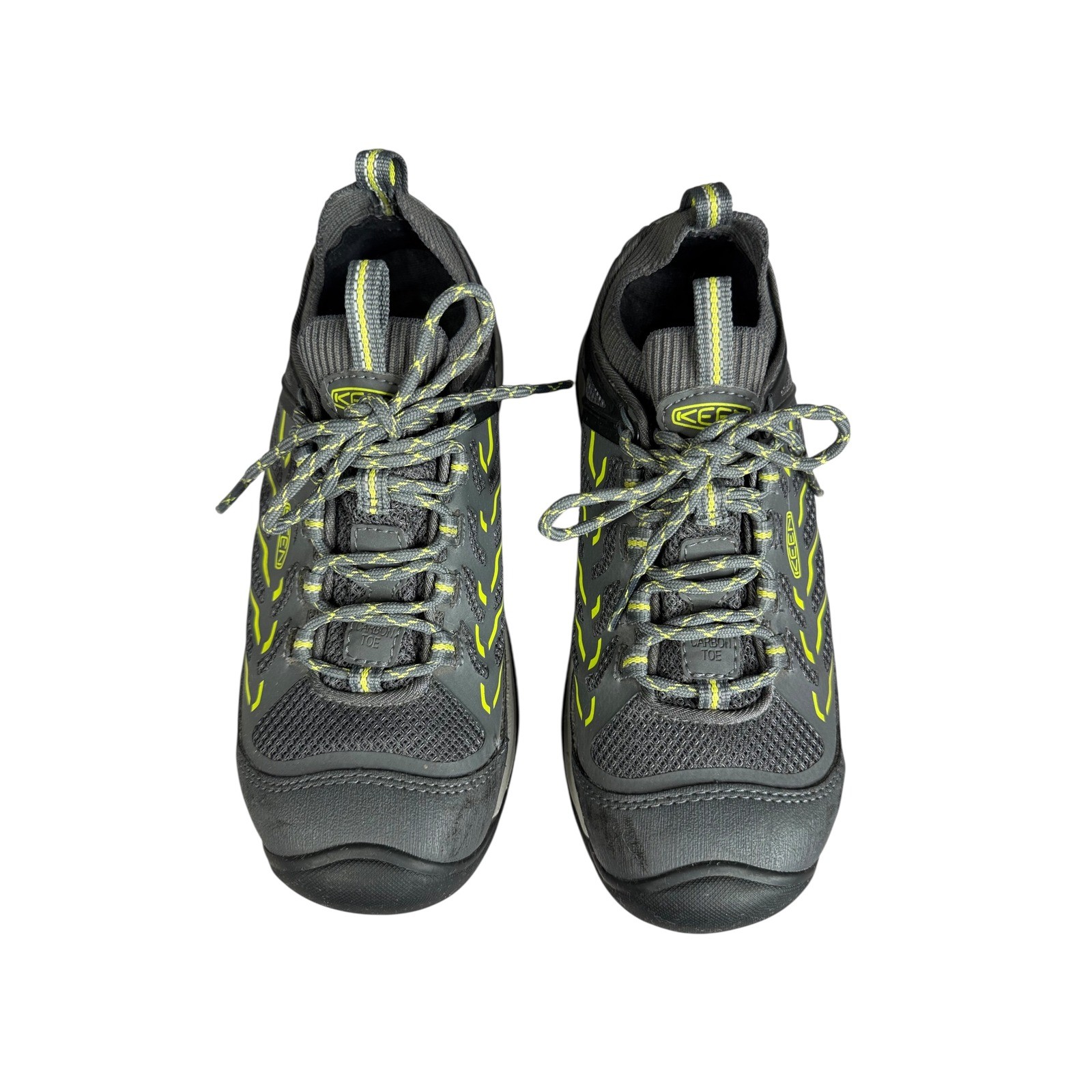 Scarpe da trekking lavoro KEEN Utility Flint II punta bassa acciaio donna grigio giallo taglia 8M