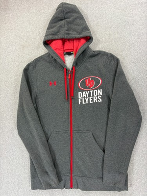 #ad Dayton Flyers Under Armour Screened Hoodie Jacket Men#x27;s Medium Gray $29.99