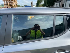 NISSAN LEAF DOOR GLASS WINDOW REAR LEFT GREY 2018-2024