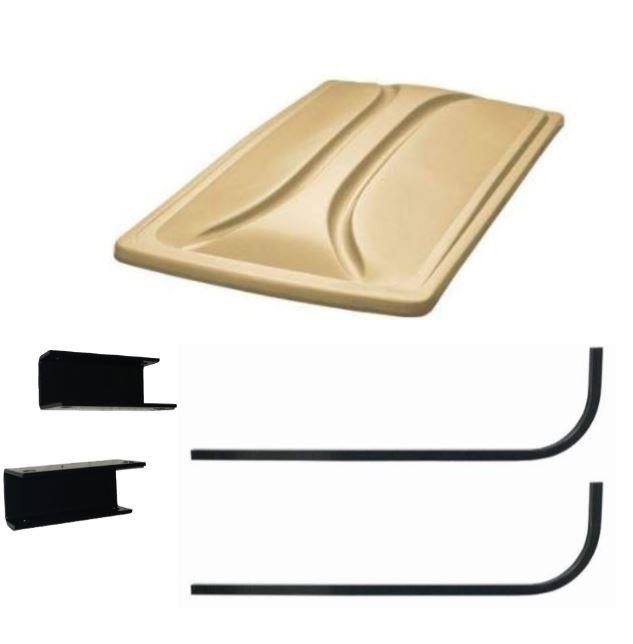 80" Tan Roof Kit for Club Car DS Golf Carts 1976-1999
