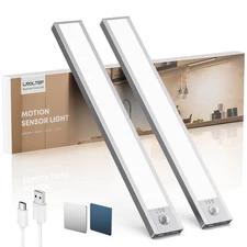 Under Cabinet Kitchen Lights Motion Sensor Dimmable 21cm 1500mAh 6500K LED Un...