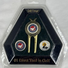United States Golf Academy Swan Lake Resort 1 Divot Tool 2 Ball Markers