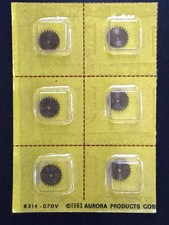 6x AURORA OEM Thunderjet 500 Brass Idler Gear 8319 - NOS