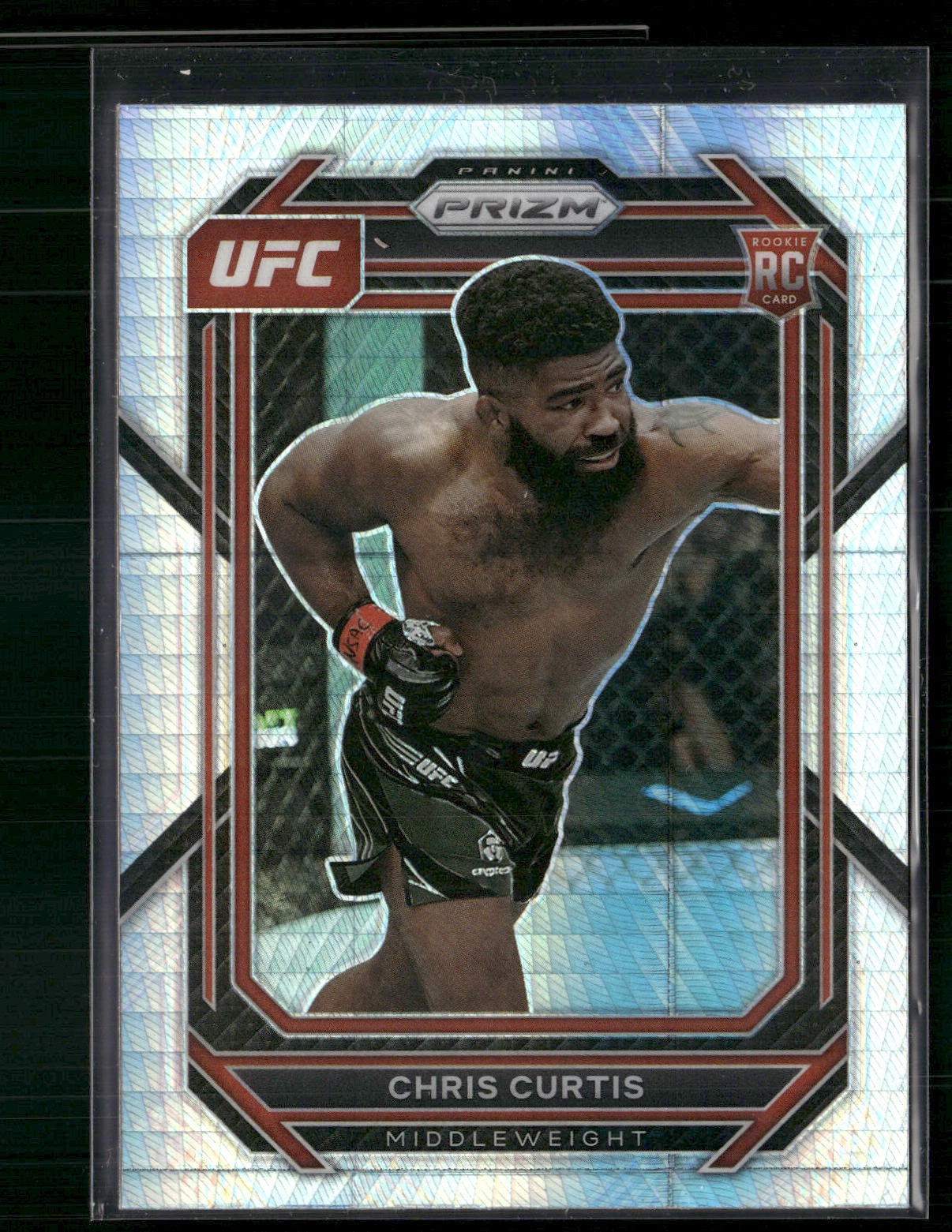 2023 Panini Prizm UFC #105 Chris Curtis Hyper Prizms