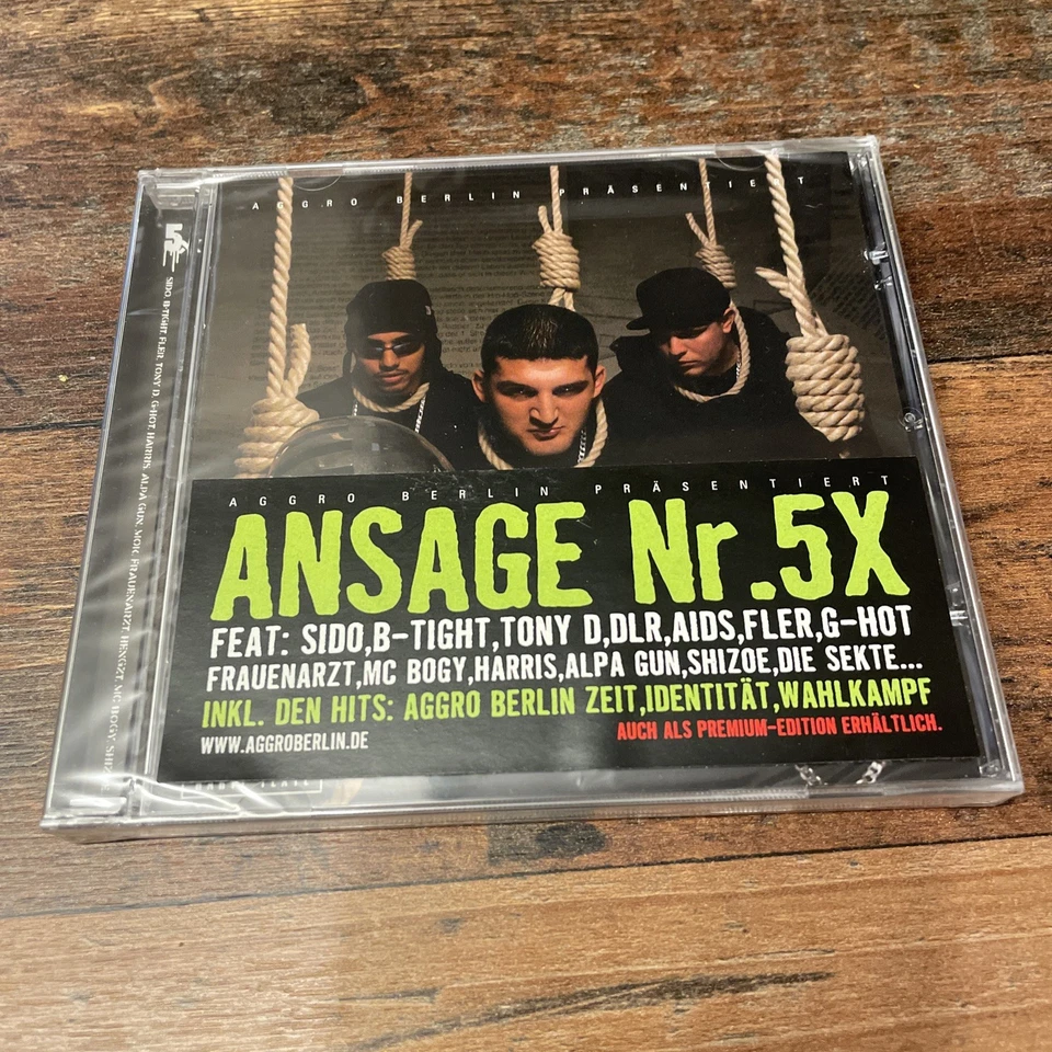 Aggro Berlin Ansage Nr. 5 X CD Sido Die Sekte Frauenarzt Fler NEU