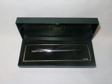 Vintage Cross Classic Silver 3502 Chrome Ballpoint Pen In Case  Untested