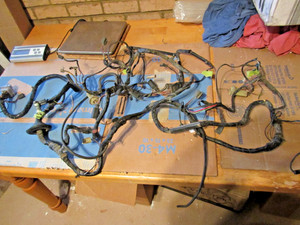 1973 FORD MUSTANG HEADLIGHT /  ENGINE WIRING HARNESS D3ZB-14290-BC
