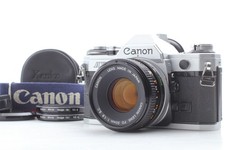 MINT Canon AE-1 Silver 35mm Film Camera SLR FD 50mm f1.8 SC Lens From JAPAN