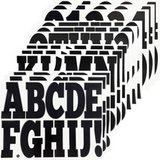 Large Letter Number Sticker,Self Adhesive and Waterproof Vinyl Letters