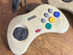 Sega Saturn White HST-3220 Virtua Fighter 1 2 + 2 Controller Tested Japan CIB