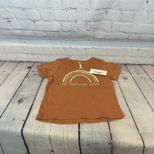 Rylee + Cru Let Your Light Shine Rainbow Shirt Sz: 6-12M NWT