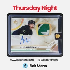 2023 UPPER DECK SP AUTHENTIC #42 MIRO HEISKANEN LIMITED MATERIAL AUTO PATCH /50