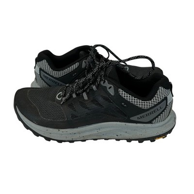 Merrell Nova 2 Trail Running Shoes Mens Black Grey Vibram Sole Size 8.5