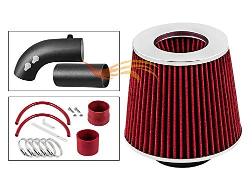 Kit de admisión de aire BCP RW ROJO para Acura TSX 2004-2007 sedán 2,4 L 4 cilindros Ram + filtro Foto 4 de 4