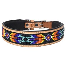 HILASON Western Style Beaded American Leather...
