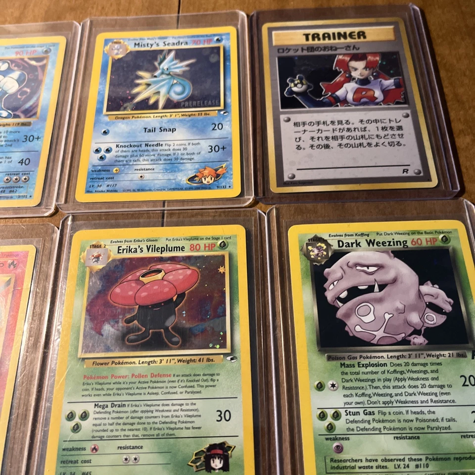 Vintage Old Pokemon Cards All WOTC 10-Pack! (x1) 1st Edition & (x1) Shadowless! - Image 3 of 4