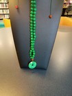 Natural 8mm Green Jadeite Round Gemstone Beaded Pendant Necklace 36 Inches  — photo 5