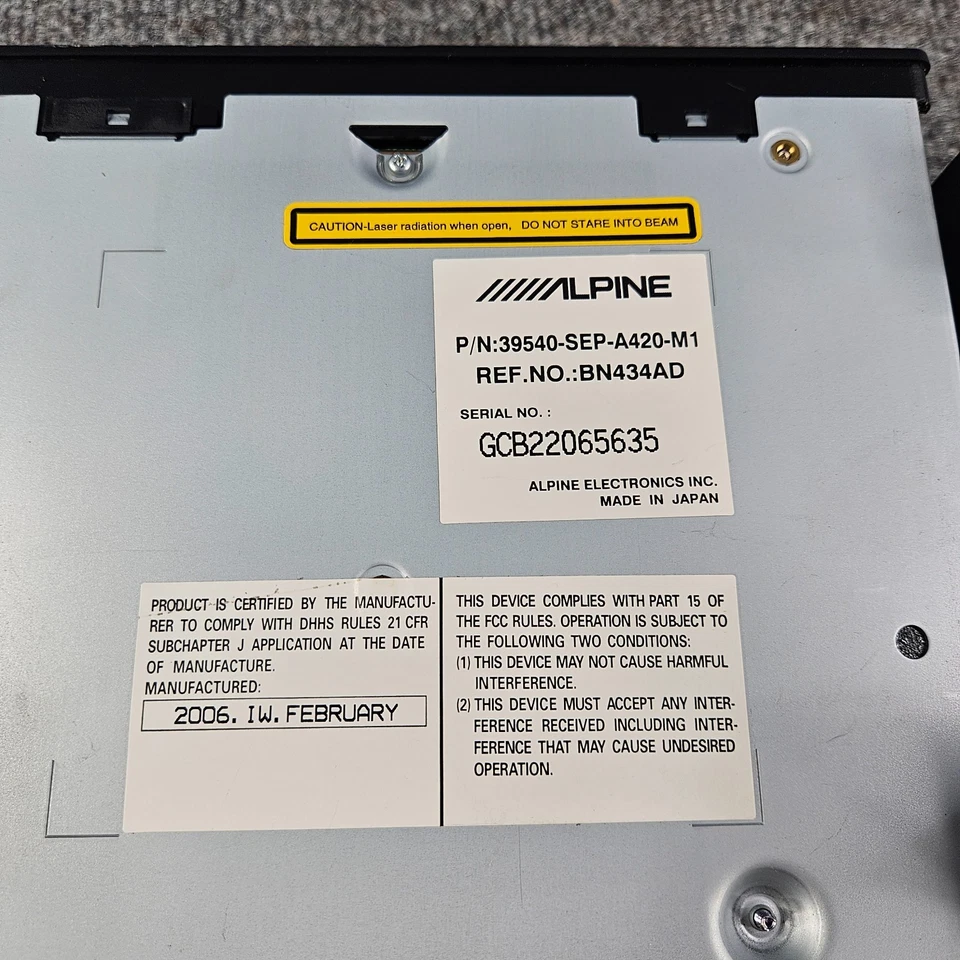 2004-2006 Acura TL GPS MAP Navigation DVD DRIVE 39540-SEP-A420-M1 OEM (TESTED) - Image 4 of 4