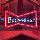 Budweiser 30” Bowtie Neon Sign Original 1992 Anheuser Busch Vintage