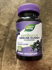Nature's Way Sambuscus Elderberry Immune Gummies - 40 Count