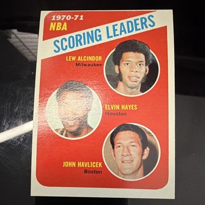 Topps Elvin Hayes Kareem Abdul-Jabbar Havlicek #139 Rockets Bucks Celtics LL