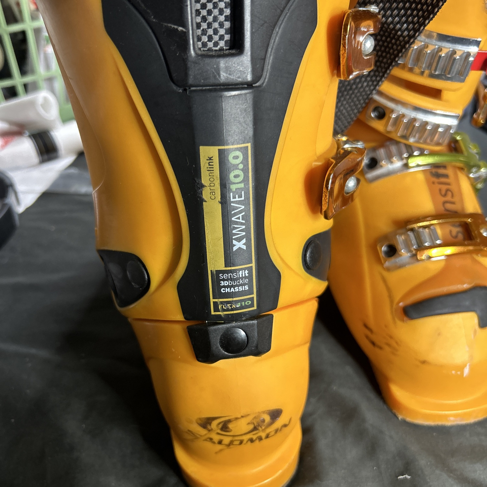 Scarponi da sci uomo Salomon X Wave 10.0 Flex 110 misura 315 mm Mondo US arancione XWAVE