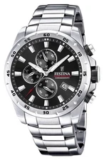 Festina Chronograph Black Dial Stainless Steel Bracelet F20463/4 Watch - 12%