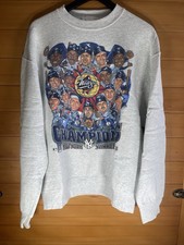 Vintage Pro Player New York Yankees World Series 1998 Crewneck Caricature Size L