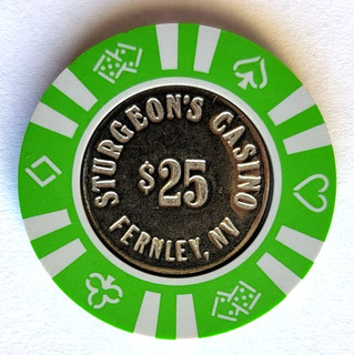 $25 Sturgeon's Casino FERNLEY NEVADA Casino Chip