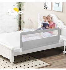 150CM Foldable Baby Bed Rail Guard with Washable Cover and Safety Strap   67