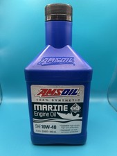 AMSOIL SAE 10W-40 100% Synthetic Marine Engin...