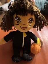TY Beanie Baby - DORA the Explorer (Cat Costume) (7 inch)  Tags Stuffed Animal