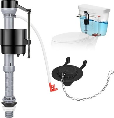 Universal Toilet Repair Kit for Inside Tank   Includes Adjustable Fill Valve ...
