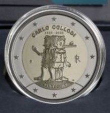 PREVENDITA 2 euro - 200 anni Collodi Pinocchio Fior di conio -  con capsula UNC