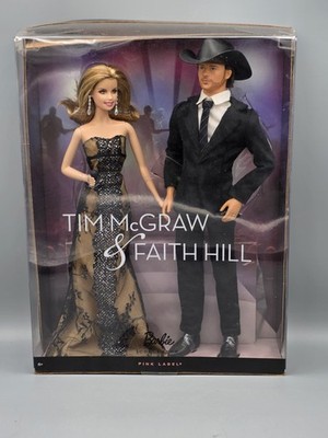 Ken & Barbie Doll Set Tim McGraw & Faith Hill Pink Label 2011 New Mattel