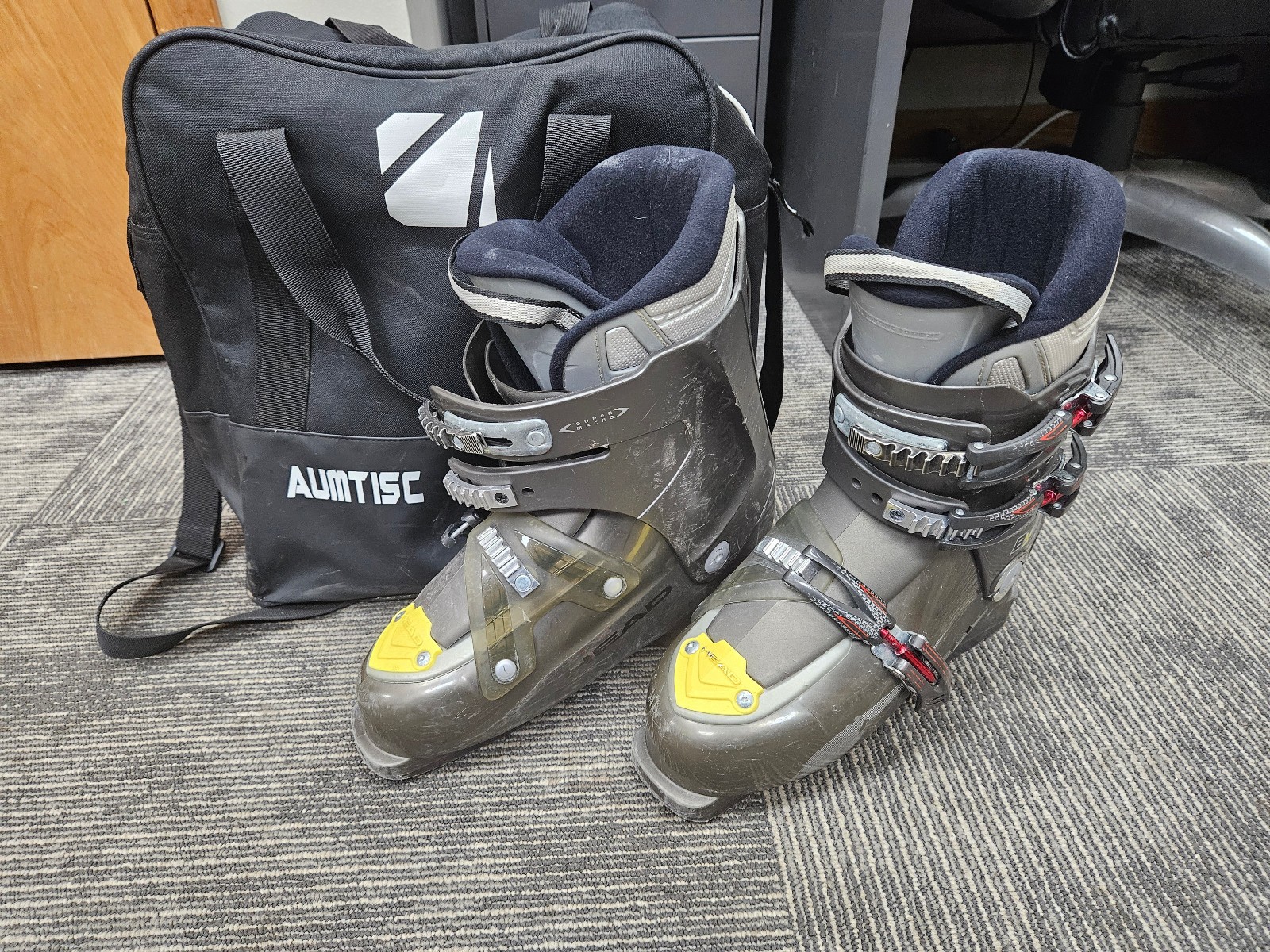 SALOMON Scarponi da sci HEAD BYS misura 27 5 con borsa da trasporto Aumtisc