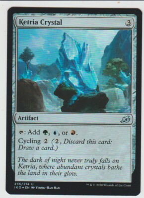 FOIL Uncommon ketria Crystal IKORA: Land of Behemoths Magic The Gathering Card