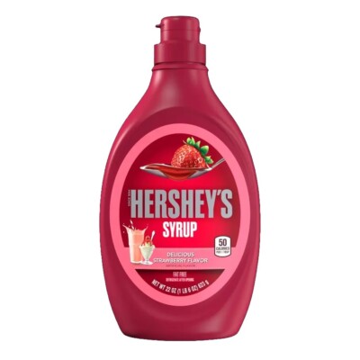 Hershey's STRAWBERRY Flavor Syrup 22 Oz Bottle